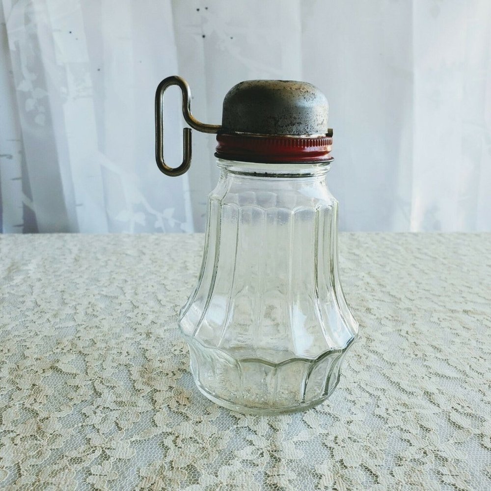 Vintage Cheese Grater Glass and Metal